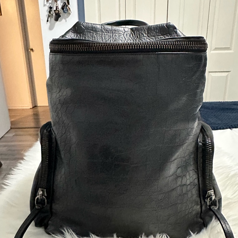 MCM Black Leather Men's Extra Large Backpack